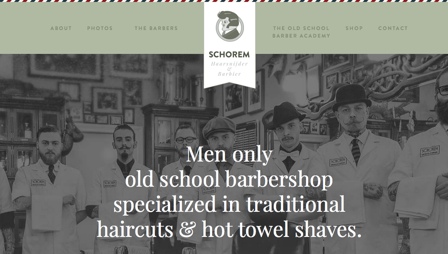 Screenshot of the Schorem website