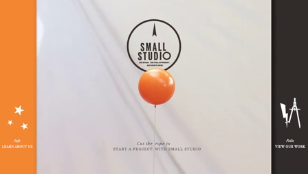 Screenshot of the Small Studio website