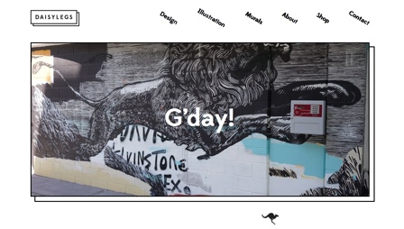 Screenshot of the Daisylegs website